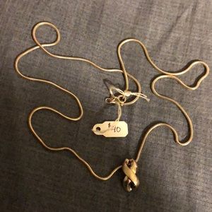 Silver necklace with infinity pendant